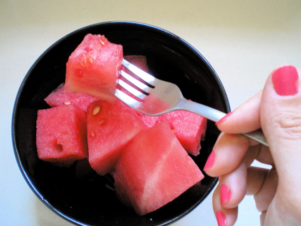 Prinsip operasi diet tembikai air